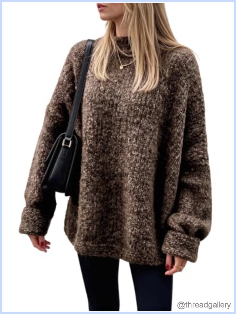 Fuzzy Oversized Tunic Sweater Long Sleeve Slouchy Pullover